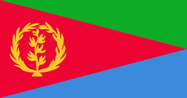 Eritrea flag in vector