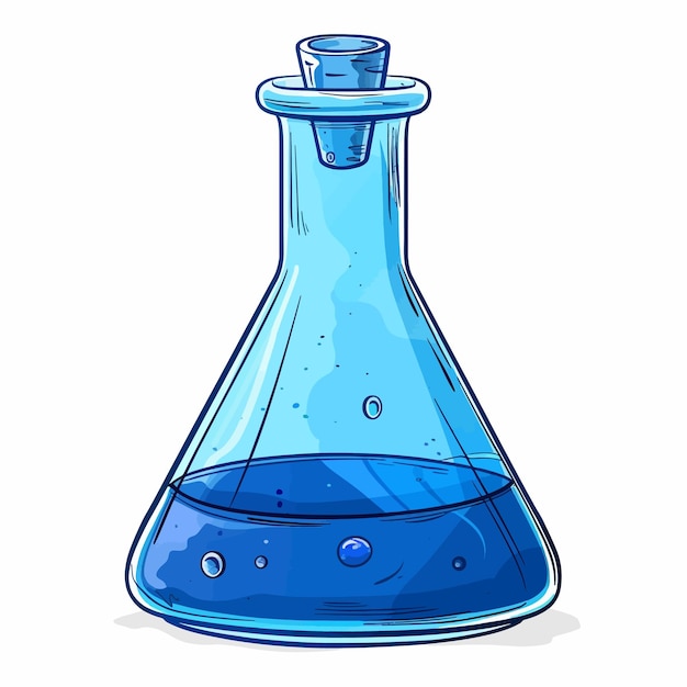 Vector erlenmeyer flask