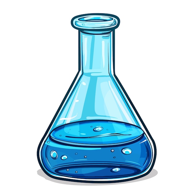 Vector erlenmeyer flask