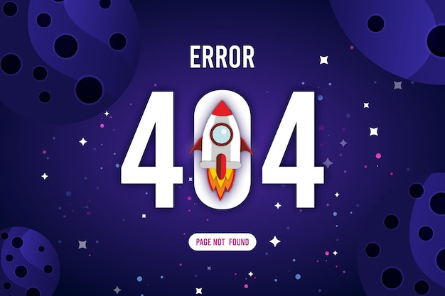 Error 404 concept for landing page