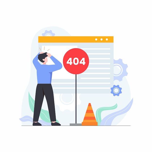 Error 404 illustration