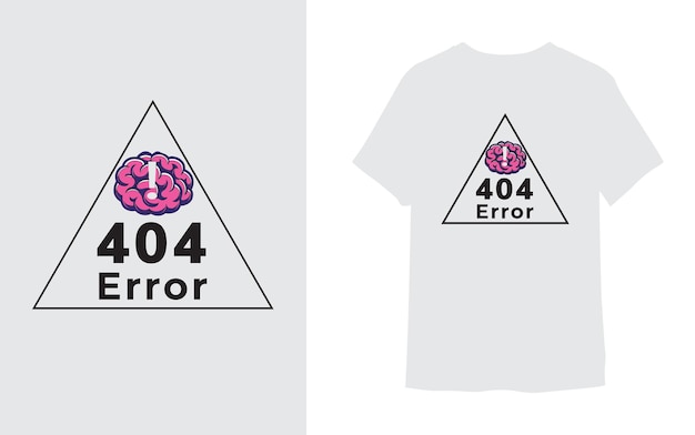 Error 404 tshirt design for light background