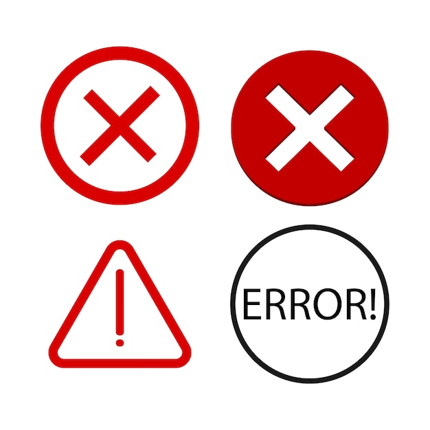 error icon vector illustration symbol design