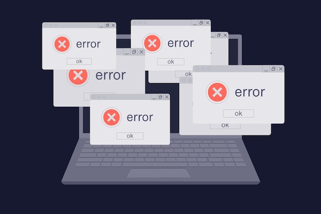 errors in lapto