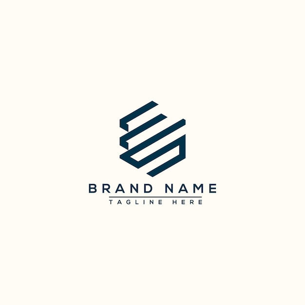 ES Logo Design Template Vector Graphic Branding Element