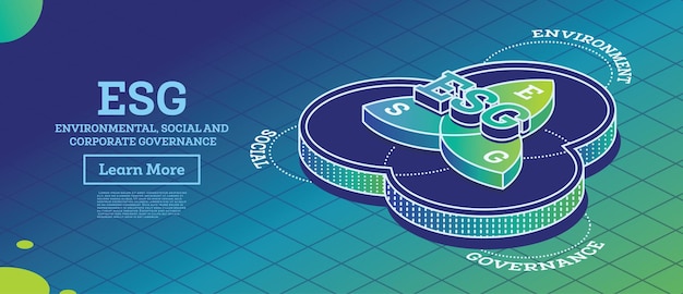 ESG Concept of Environmental Social and Governance Infographic Element