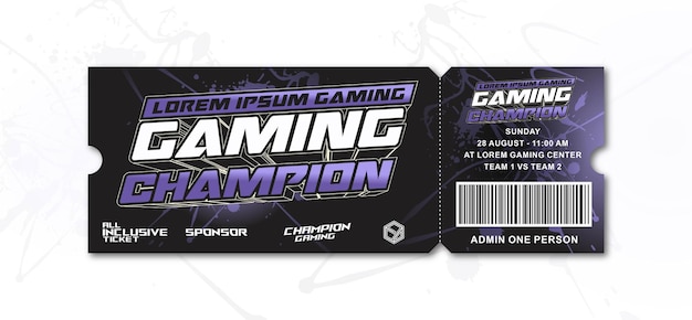 Esport Gaming Tickets