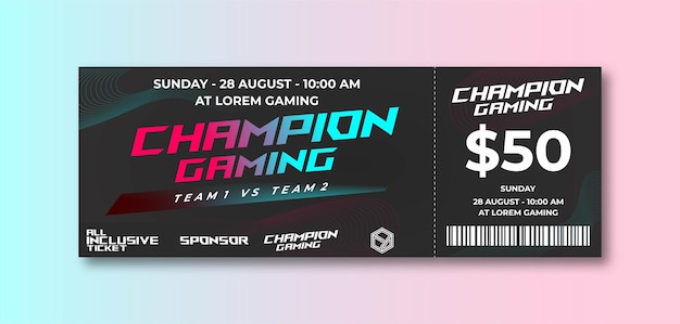 Esport Gaming Tickets