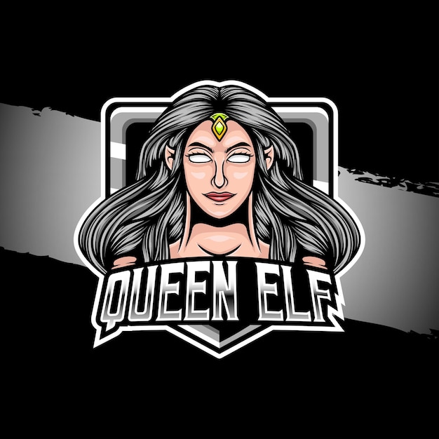 esport logo illustration elf character