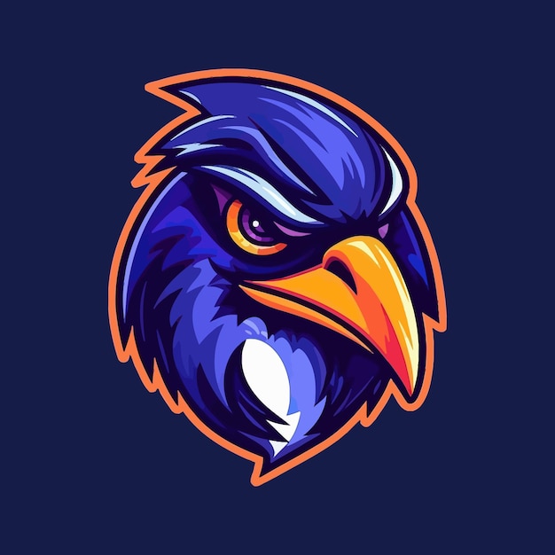 Esport style logo design penguins vector illustration