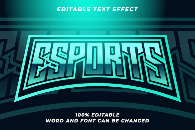 Esport text style effect