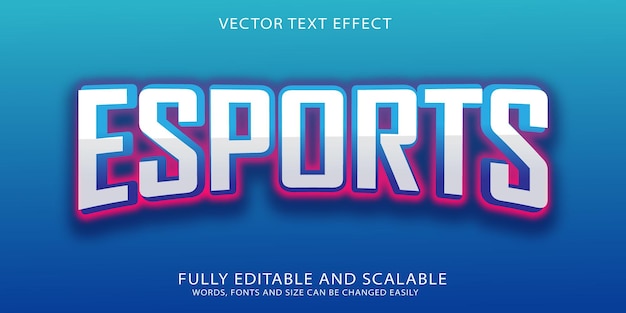 Esports editable text effect