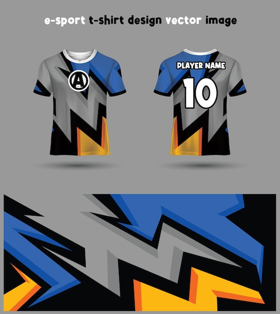 Esports Gaming T Shirt Jersey template