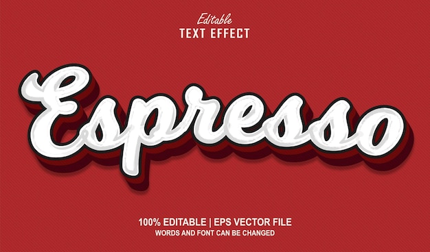 Espresso Editable Text Effect Style