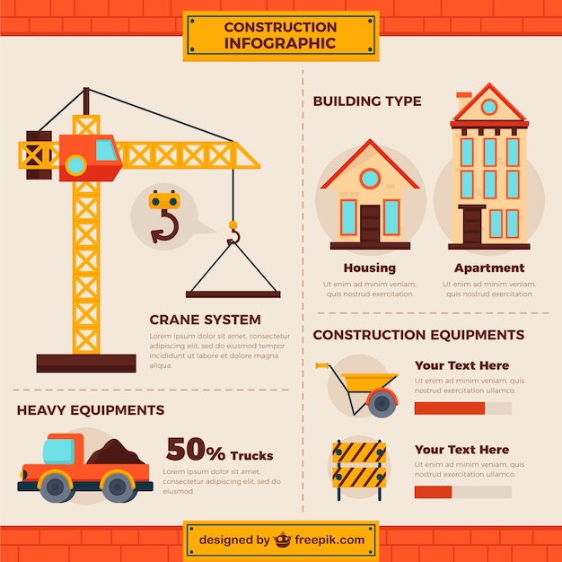 Vector essential building elements for infography