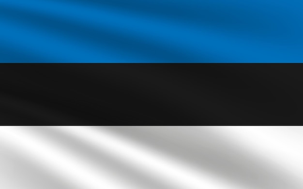 Estonia national flag vector illustration