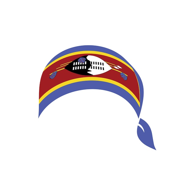 Vector eswatini flag headband vector