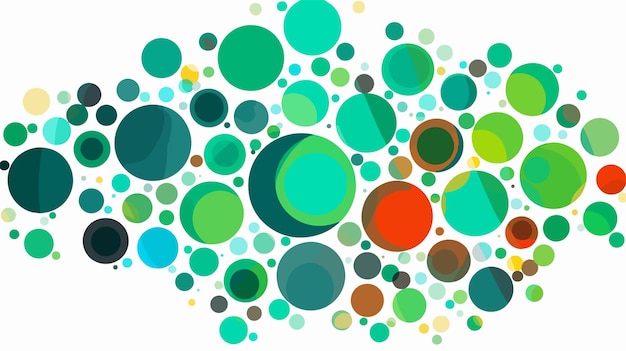 Vector ethereum classic collage of filled circles