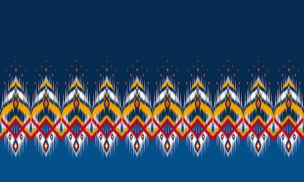 Ethnic abstract ikat art. Seamless pattern in tribal.