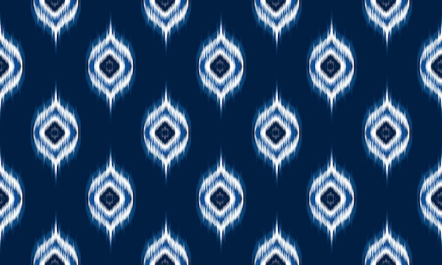 Ethnic abstract ikat art Seamless pattern in tribal