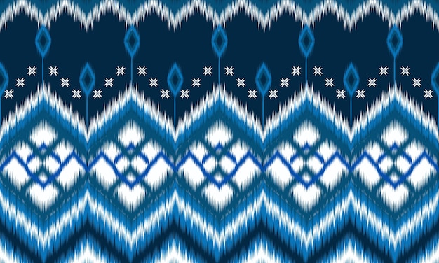 Ethnic abstract ikat art Seamless pattern in tribal