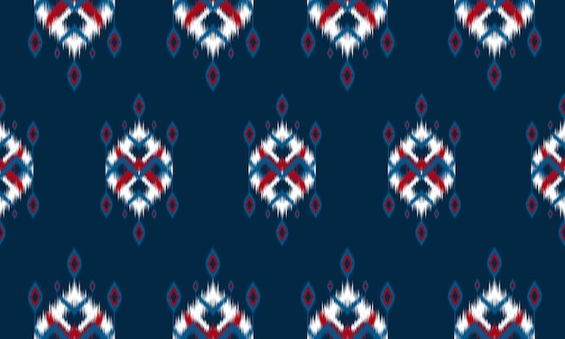 Ethnic abstract ikat art Seamless pattern in tribal