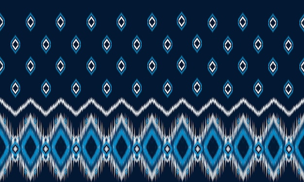 Ethnic abstract ikat art Seamless pattern in tribal