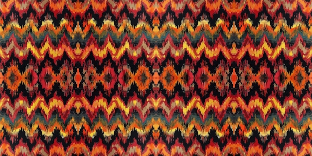 Ethnic abstract ikat artcolorful seamless pattern in tribalfolk embroiderycolorful ethnic pattern