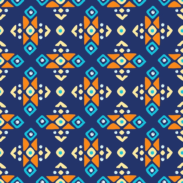 Vector ethnic design seamless pattern