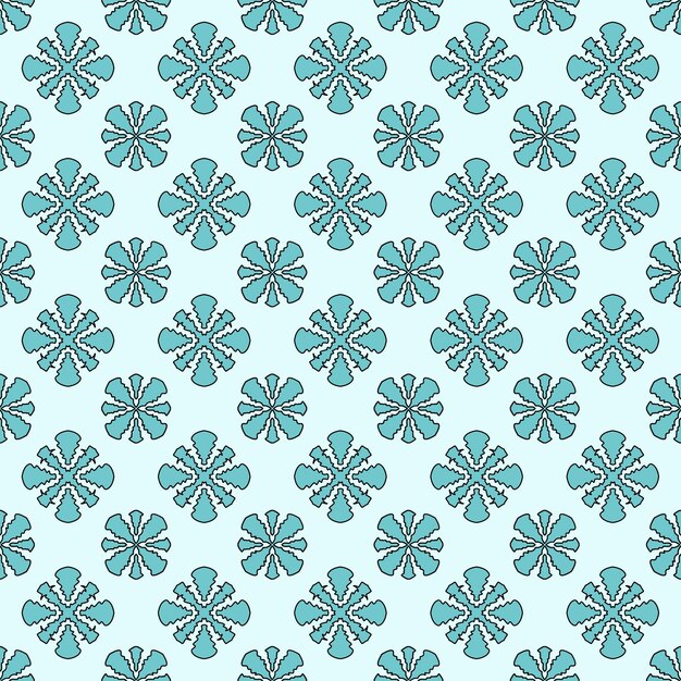 Ethnic floral seamless pattern vector floral background