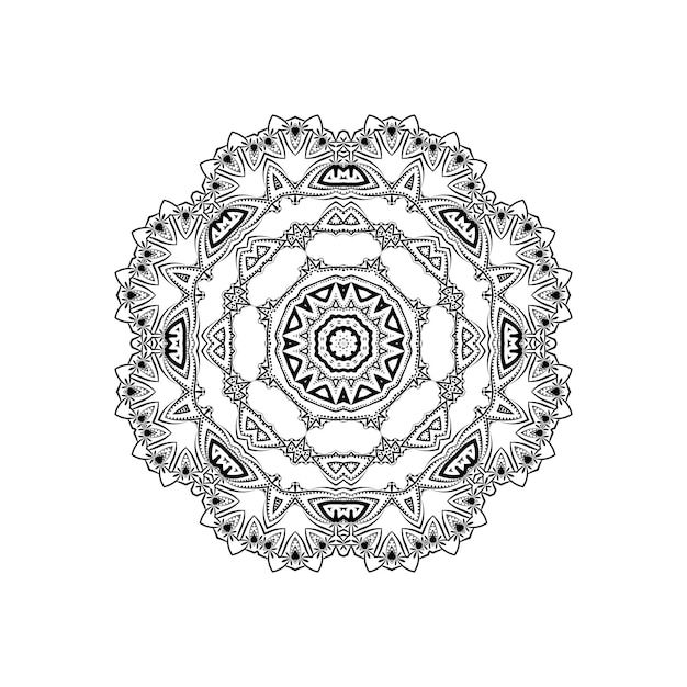 Ethnic mandala design with artistic pattern background vector