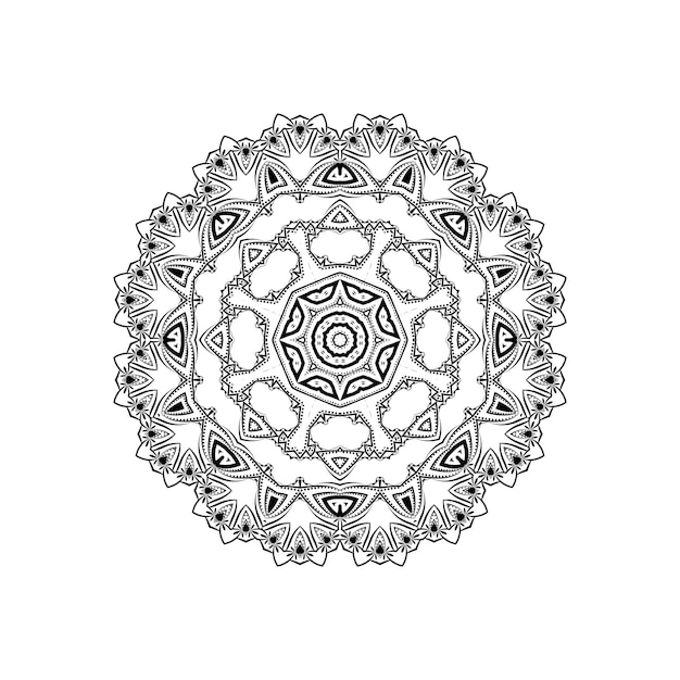 Ethnic mandala design with artistic pattern background