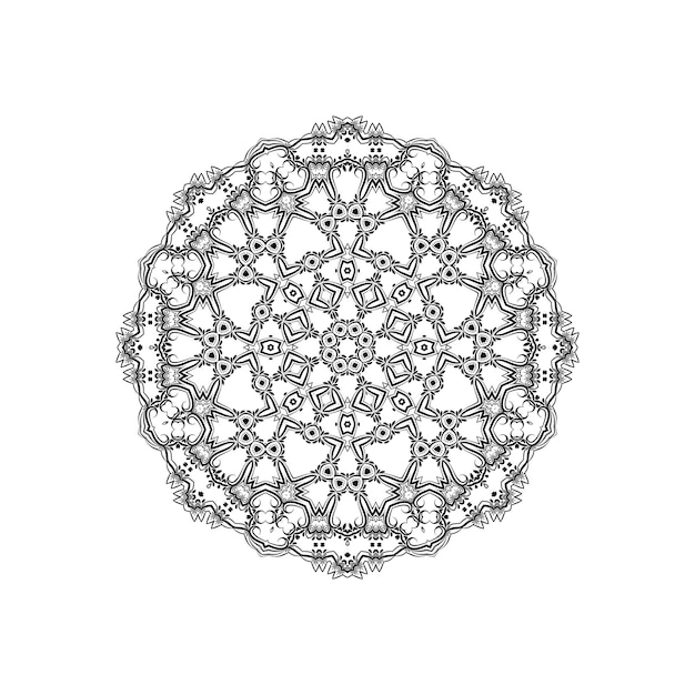 Ethnic mandala design with artistic pattern background