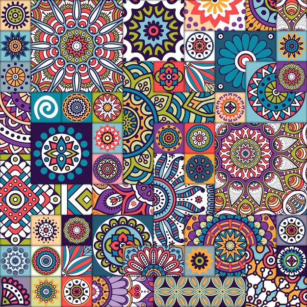 Ethnic mandala patterns