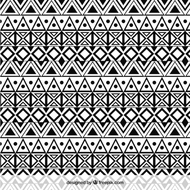 Ethnic monochrome pattern