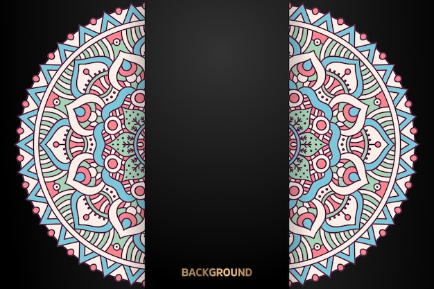 Ethnic motive mandala background