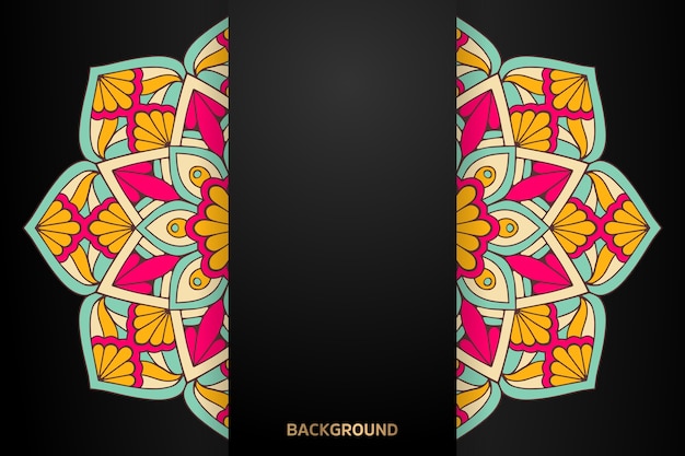 Ethnic motive mandala background