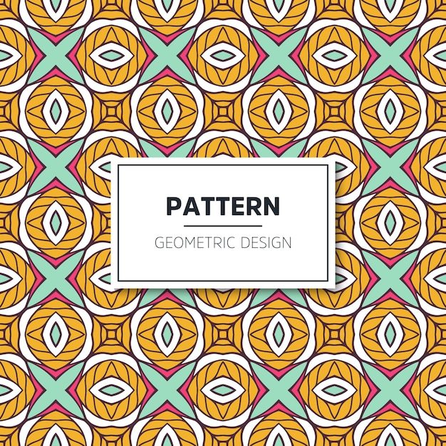 Ethnic motive seamless pattern