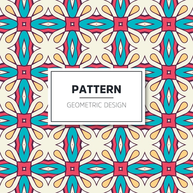 Ethnic motive seamless pattern