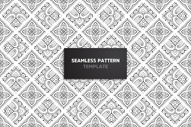 Ethnic motive seamless pattern