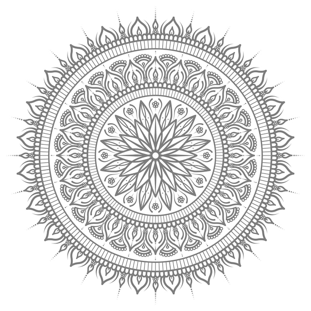 ethnic oriental mandala illustration with round circular style for abstract and decorative concept