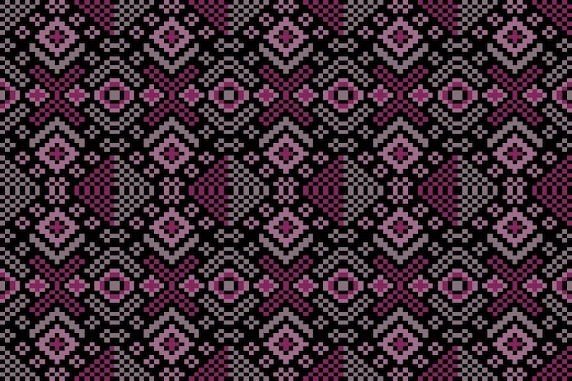 Ethnic pattern seamless pixel art for Fabric geometric ethnic pattern seamlessPixel pattern art