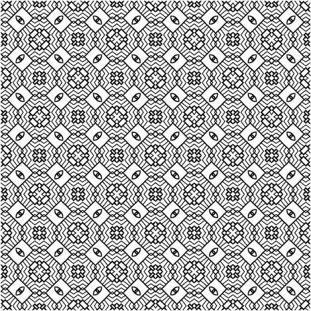 Ethnic seamless pattern design minimalist style