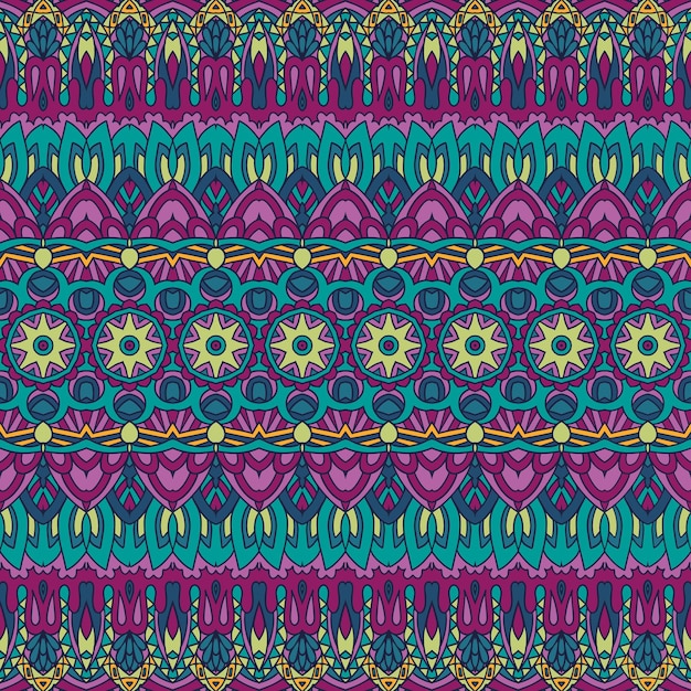 Ethnic seamless pattern striped tribal background. Aztec and indian style, vintage print for textile ikat