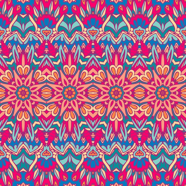 Ethnic tribal festive pattern for fabric Abstract geometric colorful seamless pattern ornamental