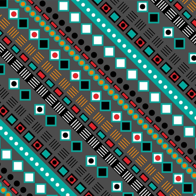 Ethnic and tribal motifs Geometric Striped pattern Vector illustration