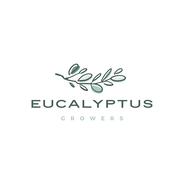 Eucalyptus logo icon illustration