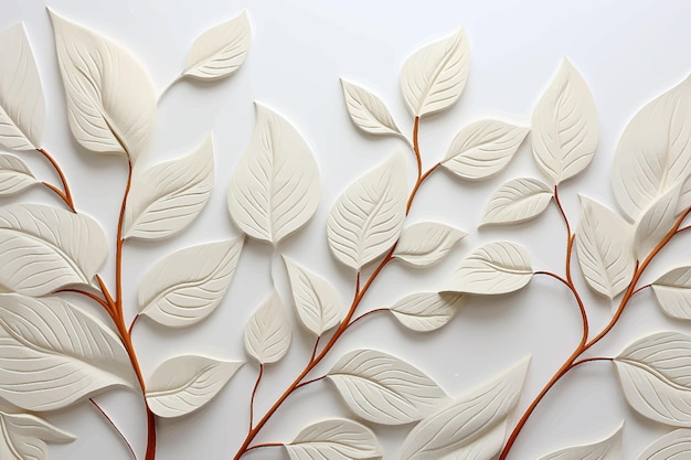 Eucalyptus on a white Background