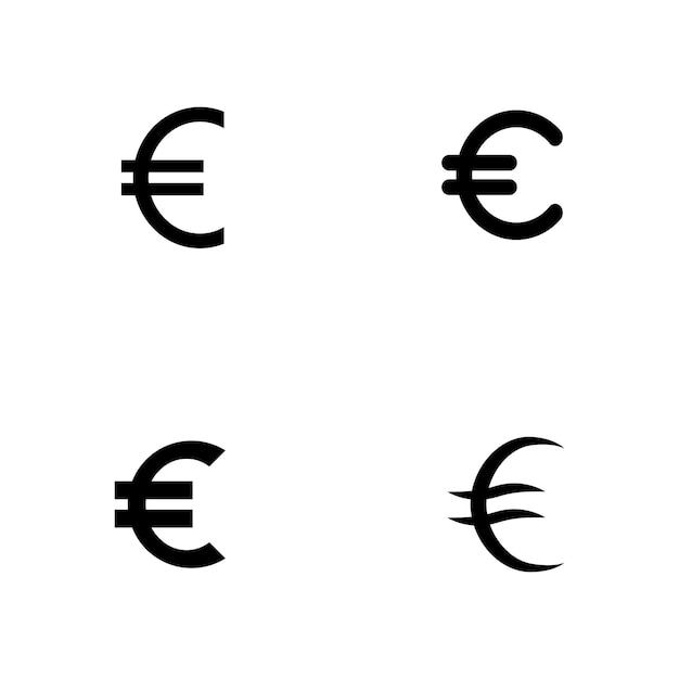 Euro currency symbol vektor