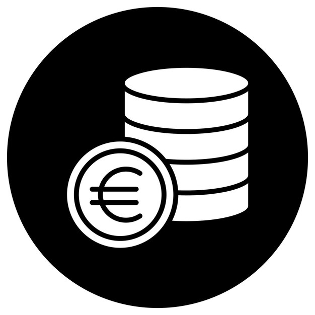 Euro Vector Icon Design Illustration